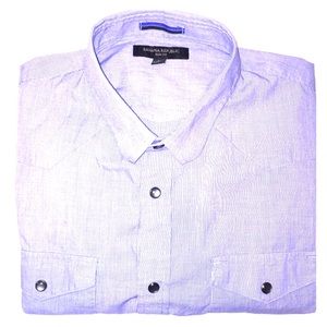 Banana Republic Shirts - Banana Republic Slim-Fit Snap Button Down Shirt Banana Republic Shirts - Banana Republic Slim-Fit Snap Button Down Shirt